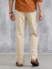 Relaxed Fit 100% Cotton Clean Look Trouser | Cream