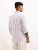 Striped Slim Fit Full Sleeve Shirt | Purple
