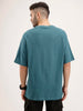 Oversized Fit Raglan Collar T-Shirt | Green