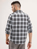 Regular Fit Checkered Shirt | Light Blue