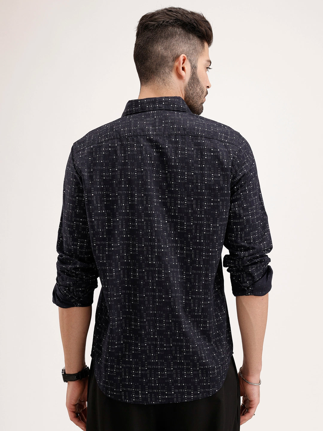 Regular Fit AOP Shirt | Black