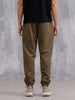 Solid Straight Fit Jogger | Brown