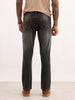 Faded Straight Fit Denim Jeans | Black | WJN100SR7612W