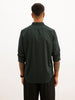 Solid Slim Fit Full Sleeve Shirt | Dark Green | WSH01FSSL7065W