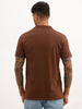 Classic Contrast Tipping Sleeves Polo T-Shirt | Brown | WWTS251F