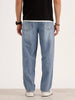 Loose Fit Cut & Sew Denim Jeans | Light Blue