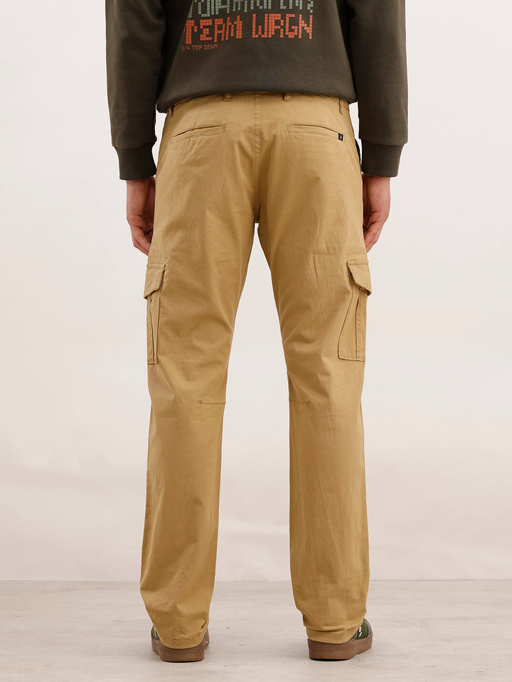 Straight Fit Cargo Trouser | Khaki