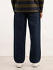 Solid Loose Fit Denim Jeans | Dark Blue