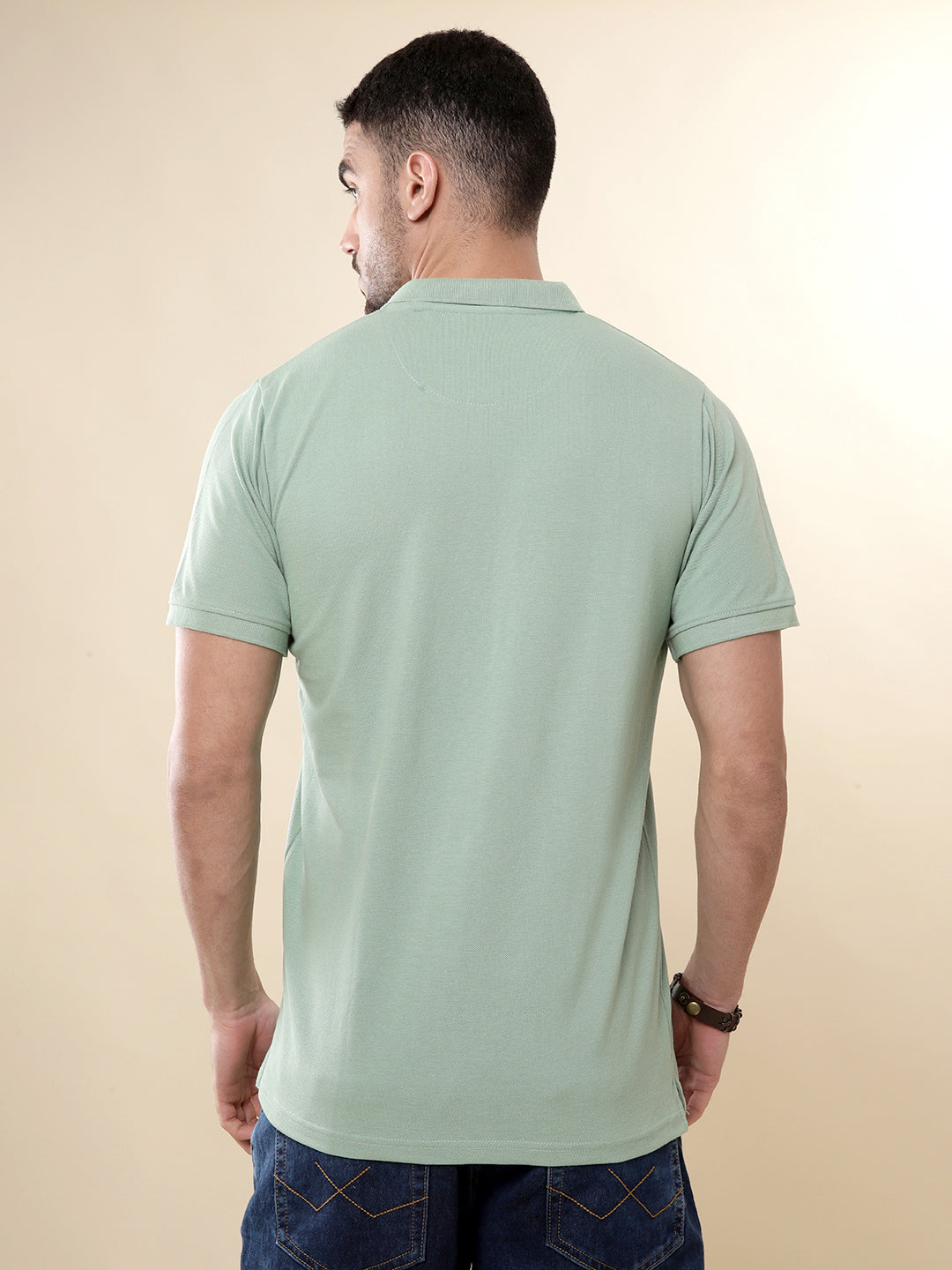 Basic Green Pop Polo T-Shirt