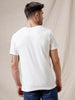 Colour Blocked Off White T-Shirt