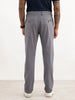 Solid Slim Fit Cotton Blend Trouser | Grey