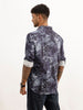 Slim Fit AOP Full Sleeve Shirt | Blue