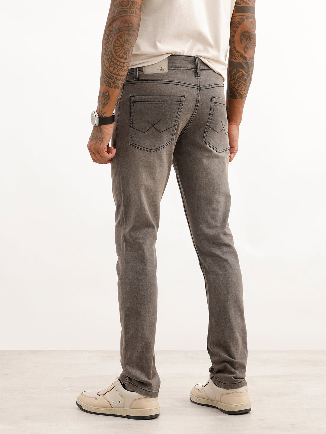 Faded Slim Fit Denim Jeans | Black