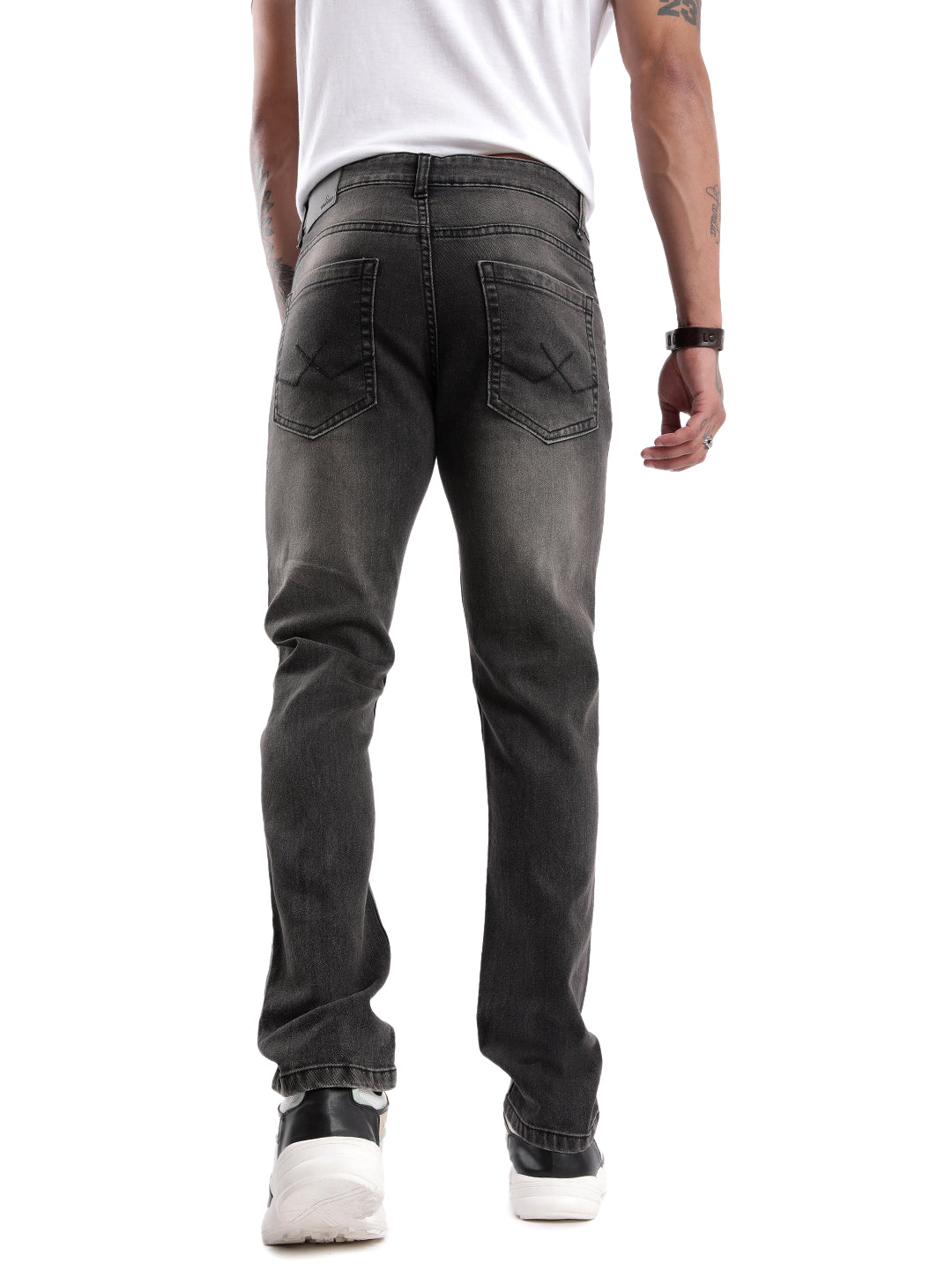 Urban Washed Black 5 Pocket Jeans