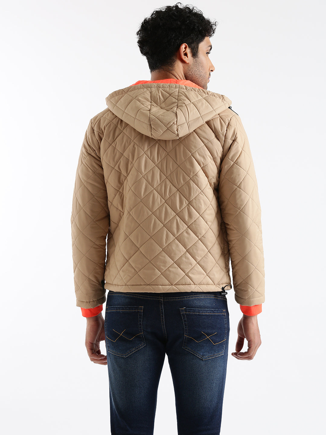 Hooded Blocked Ends Jacket