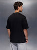 Solid Regular Fit T-Shirt   |  Black