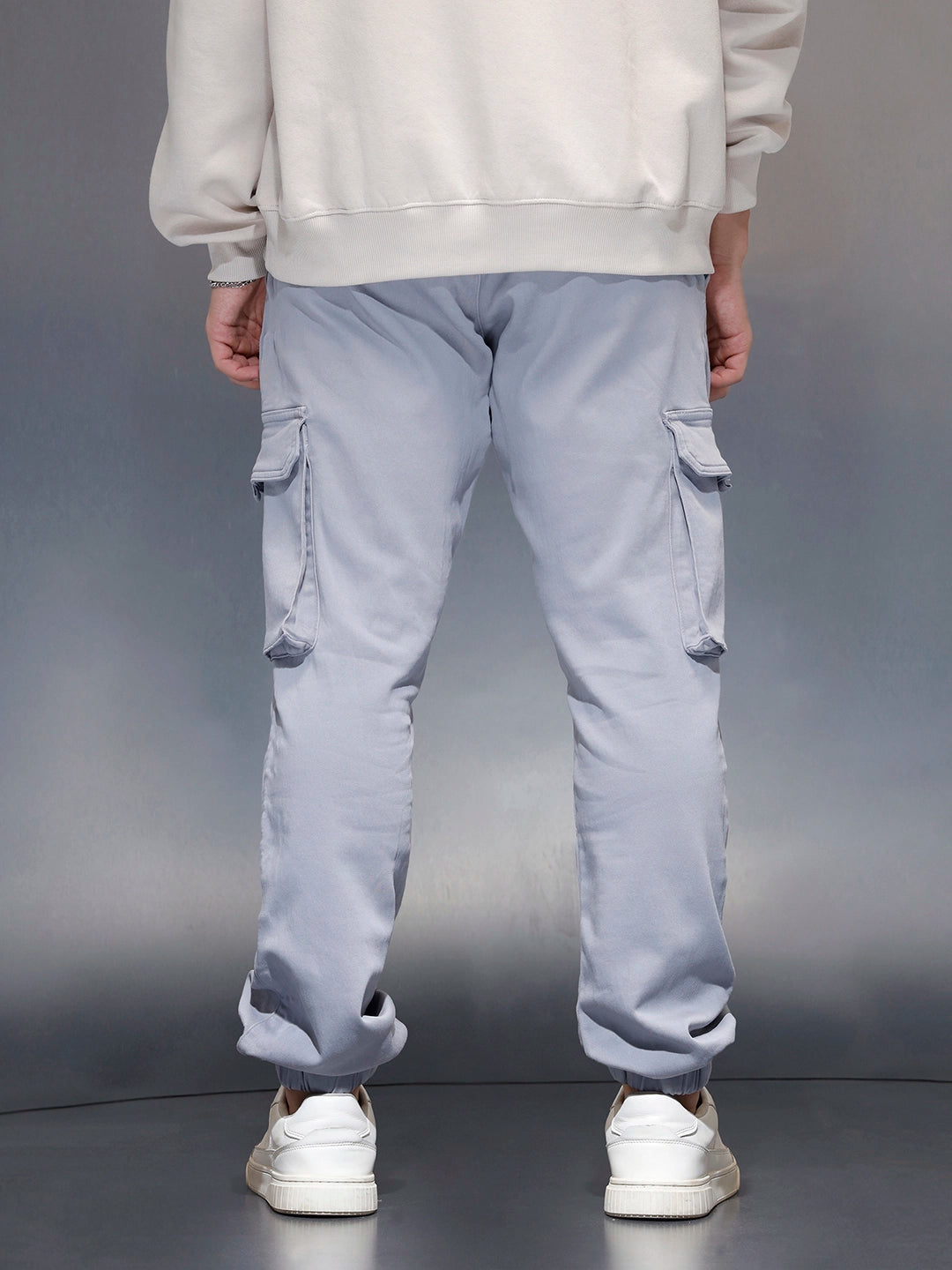 Men's Straight fit jogger with utility pocket  | Blue
