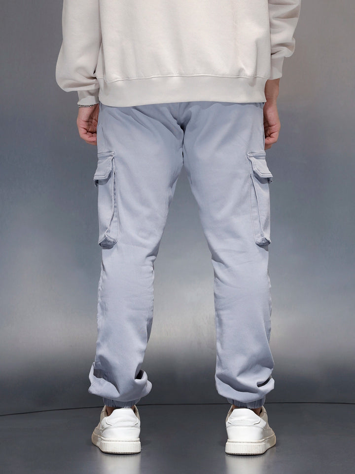 Men's Straight fit jogger with utility pocket  | Blue