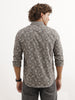 Slim Fit Full Sleeve AOP Shirt | Grey