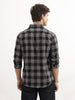 Slim Checkered Full Sleeve Shirt | Black