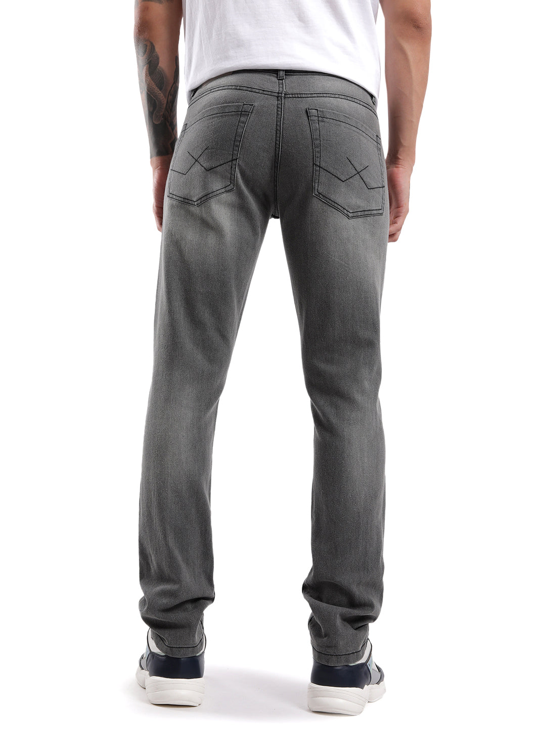 Grey Blend Casual Jeans