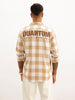 Slim Fit Placement Printed Shirt | Khaki | WSH01FSSL7113W