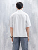Wrogn Men's Oversized Plus Double Pocket Shirt | Grey