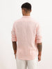Solid Slim Fit Full Sleeve Shirt | Pink