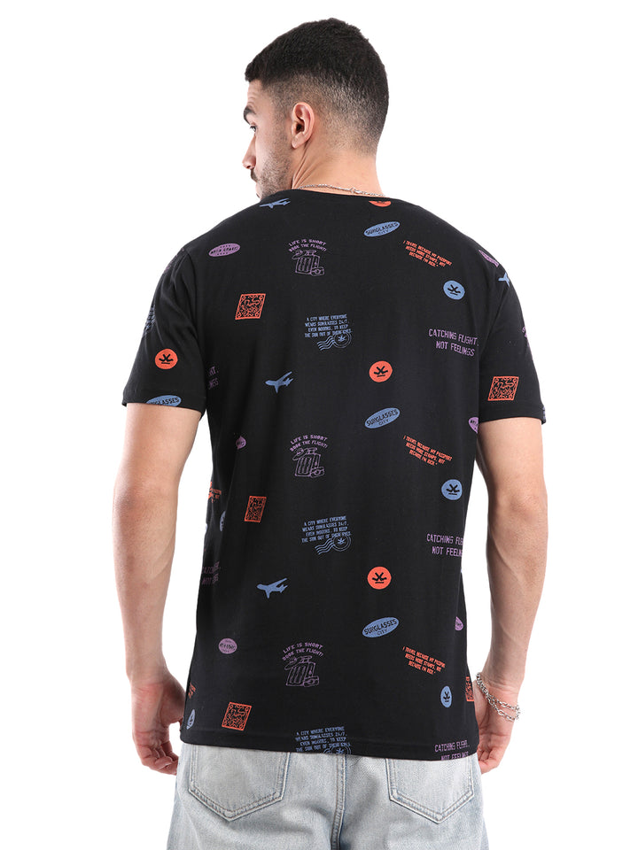 Classic Black AOP T-Shirt