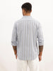 Classic Slim Fit Striped Shirt | Light Blue