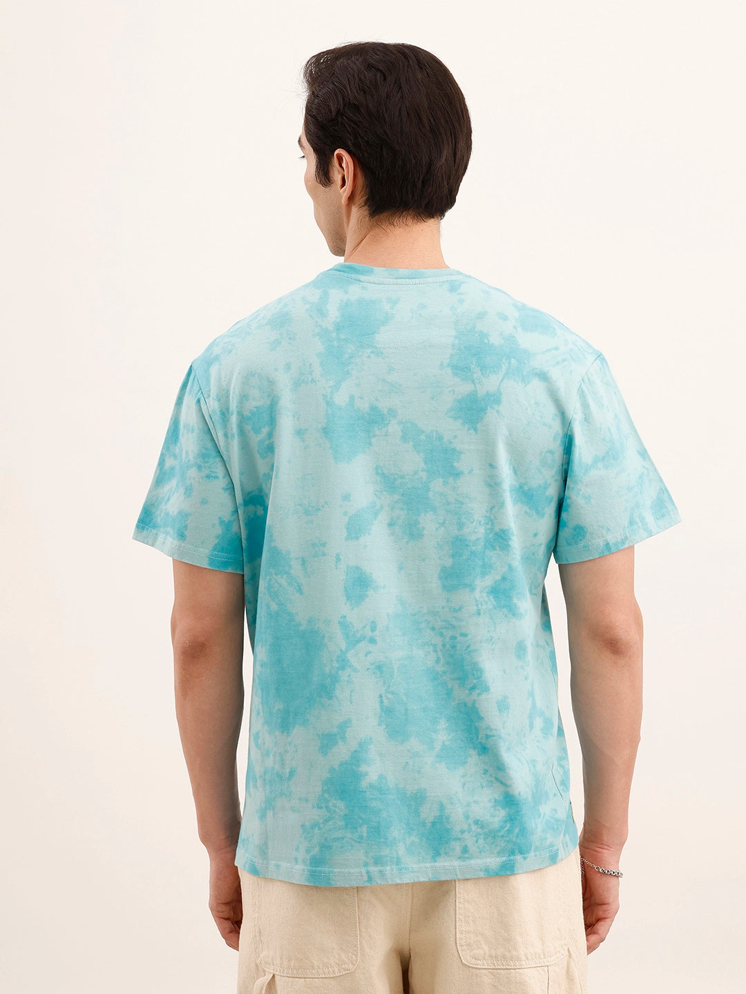 Oversized Tie & Die T-Shirt | Light Blue
