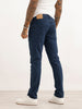 Faded Slim Fit Denim Jeans | Dark Blue | WUJN2616F