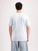 Solid Flock Printed T-Shirt   |  Light Blue