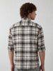 Comfort Fit Checkered Shirt | Off White