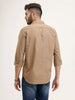 Solid Regular Fit Full Sleeve Shirt | Khaki