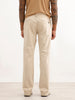 Solid Slim Fit Pleated Trouser | Off White