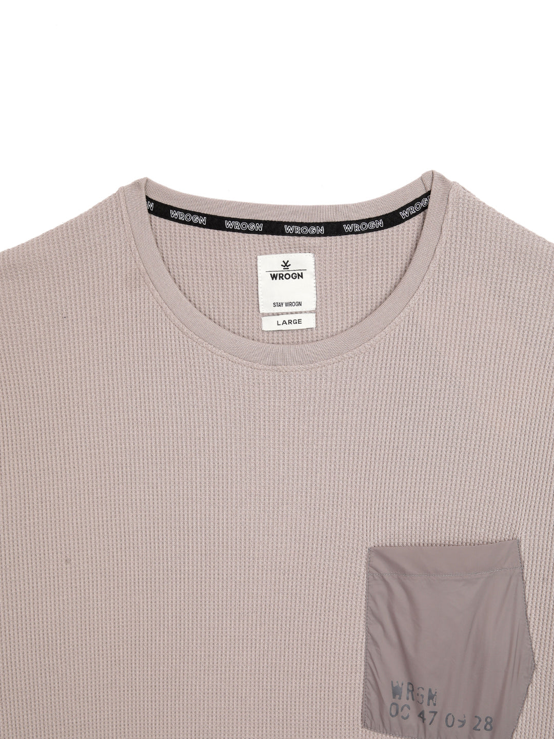 Elite Waffle Knit Khaki T-Shirt