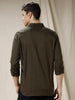 Wrogn Peek Olive Shirt