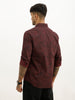 Slim Fit AOP Full Sleeve Shirt | Black