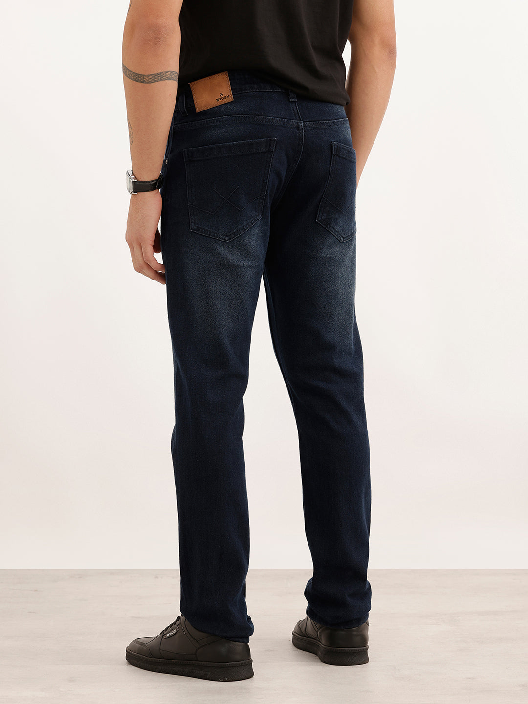 Faded Slim Fit Denim Jeans | Blue