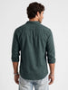 Solid Regular Fit Full Sleeve Shirt | Dark Green | WSH01FSSL0676M