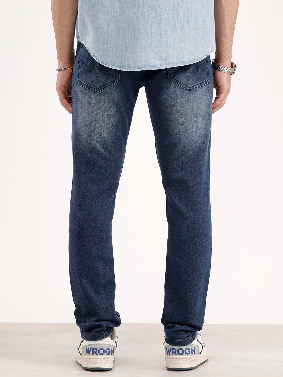 Solid Slim Fit Denim Jeans | Blue