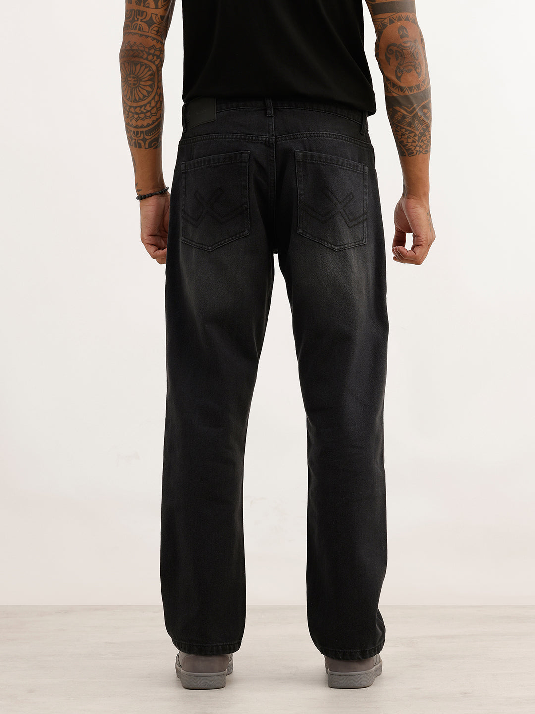 Faded Anti Fit Denim Jeans | Black