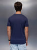 Classic Placement Printed T-Shirt   |  Navy Blue