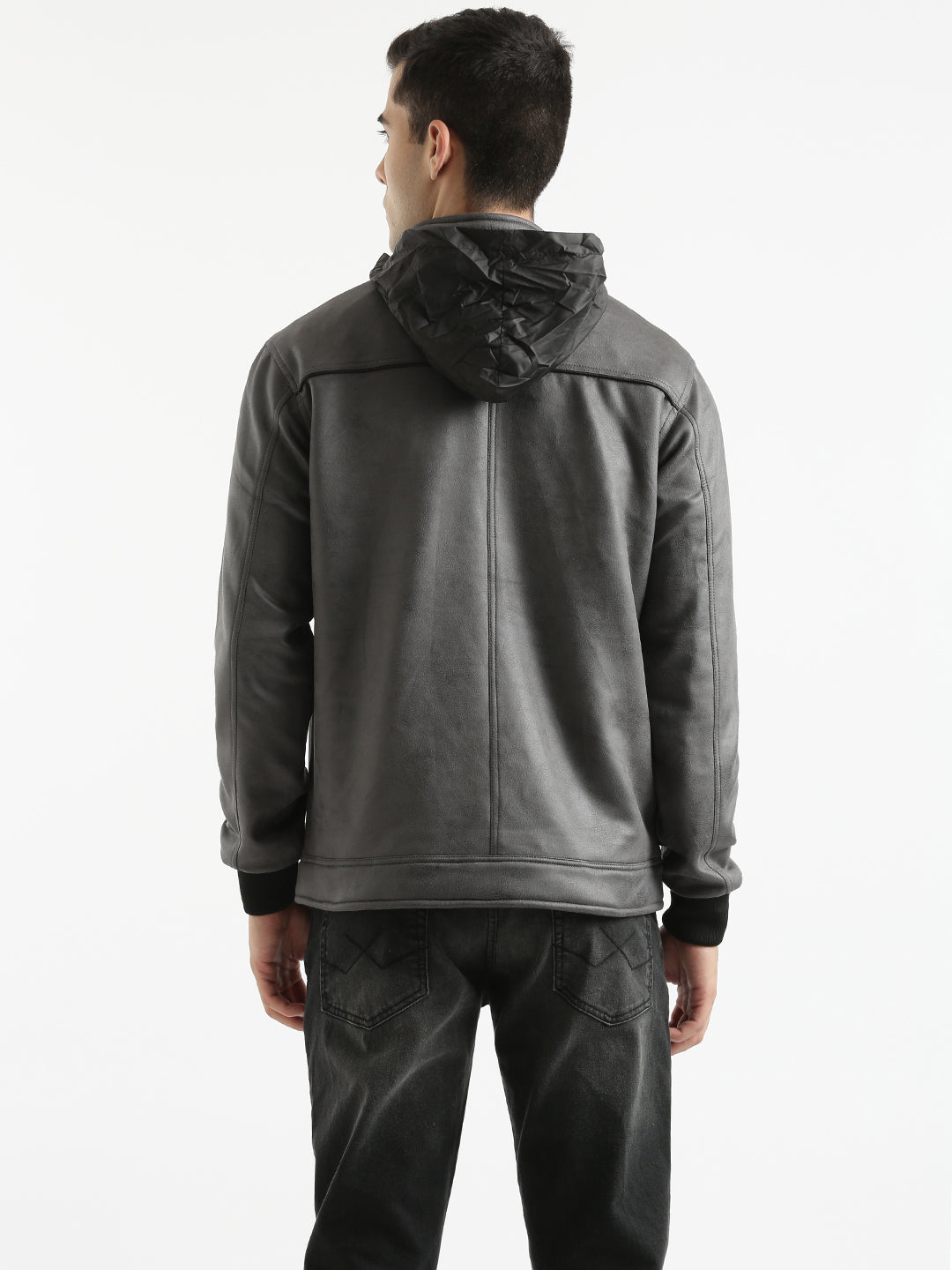 Detachable Hood Sleek Jacket