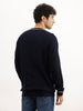 Classic Tipping Knitted Sweater | Blue
