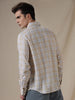 Classic Woven Beige Checks Shirt