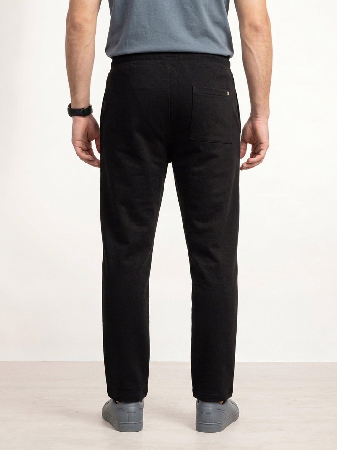 Solid Regular Fit Jogger | Black