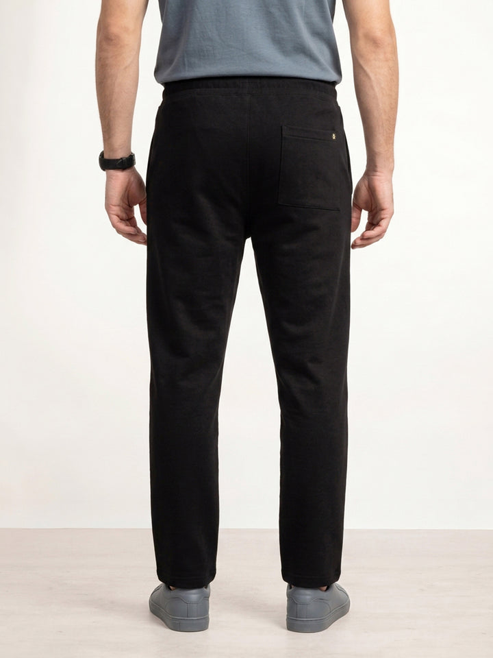 Solid Regular Fit Jogger | Black