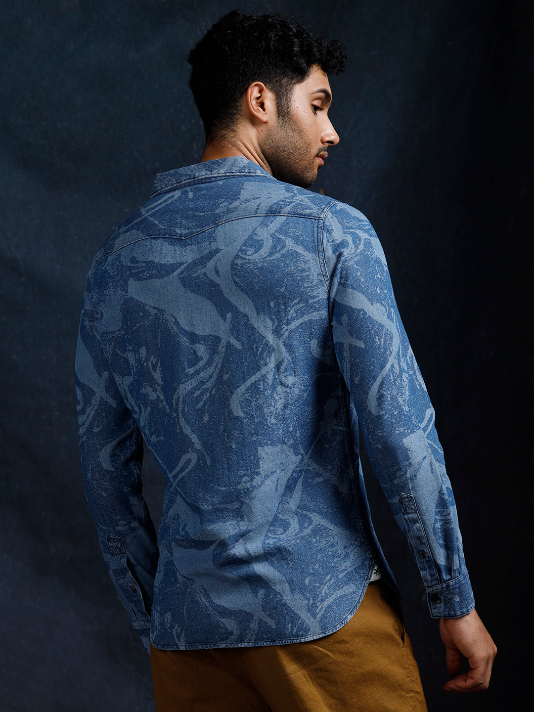 Abstract Blend Casual Shirt